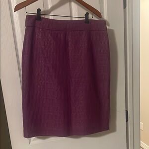 Purple Knee-length Pencil Skirt for Work